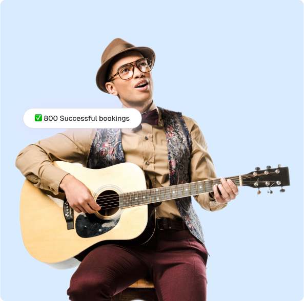 Successful musician vendor